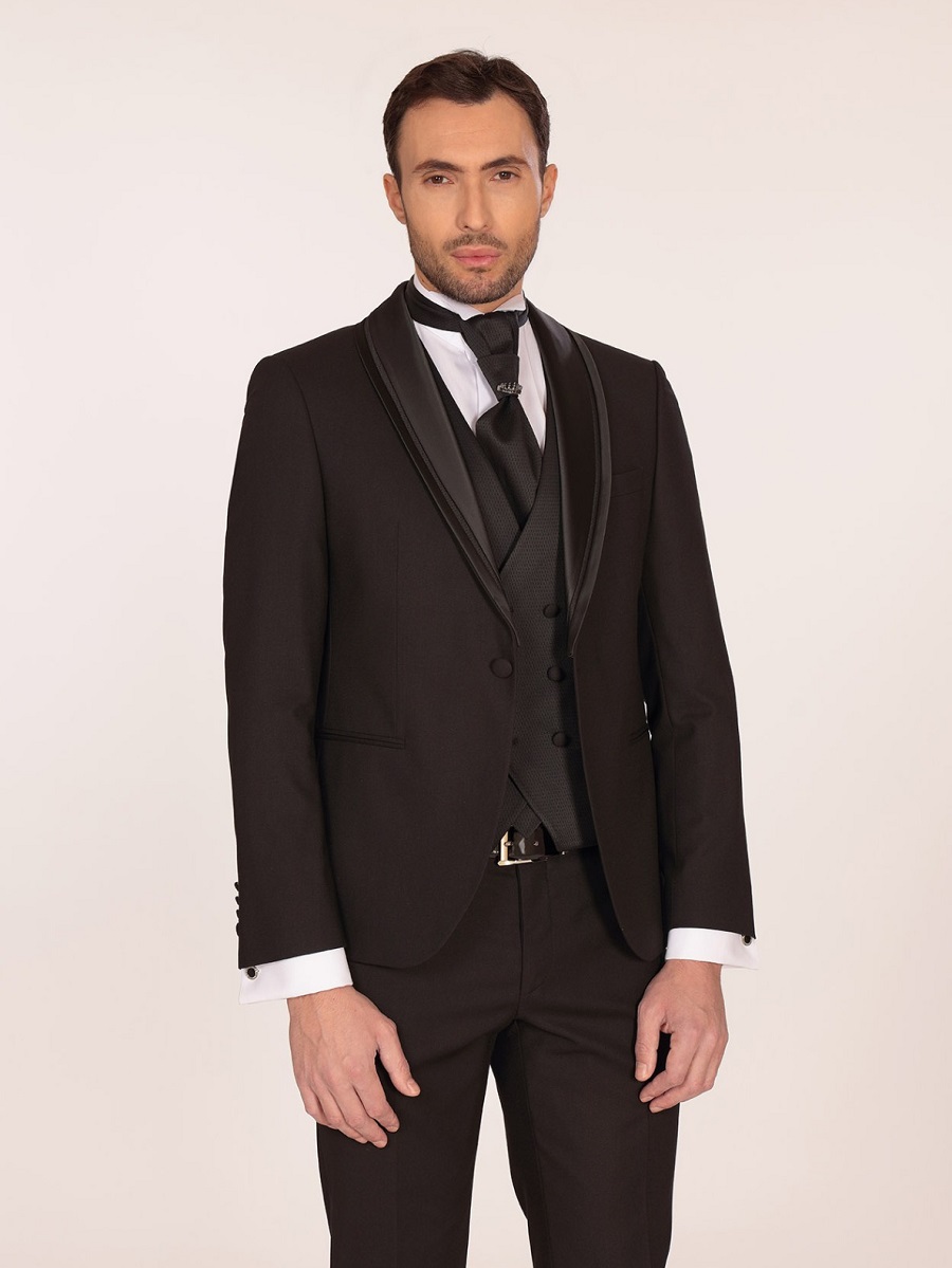 Blue or black men’s formal dress