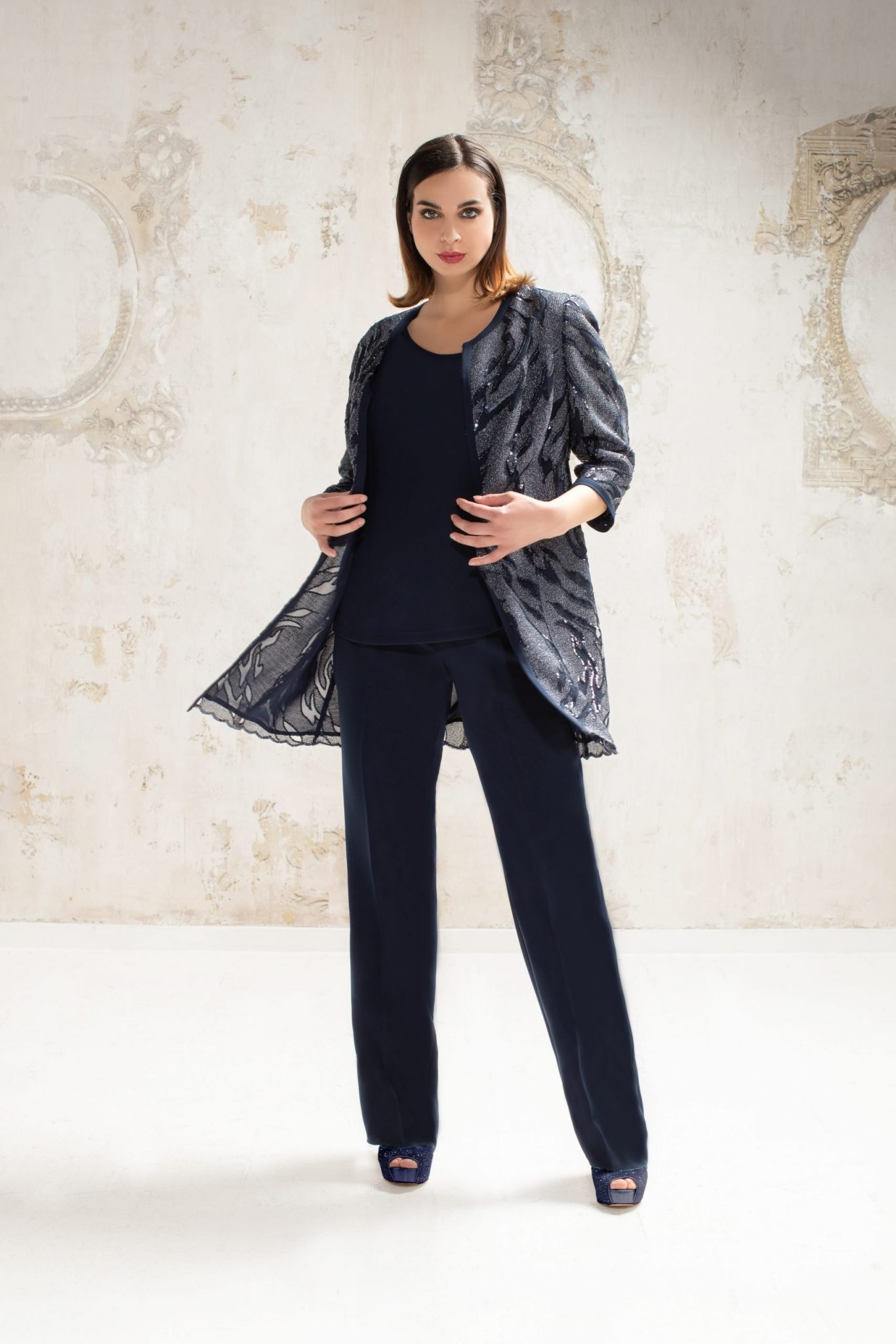 Formal dress pants suit plus sizes